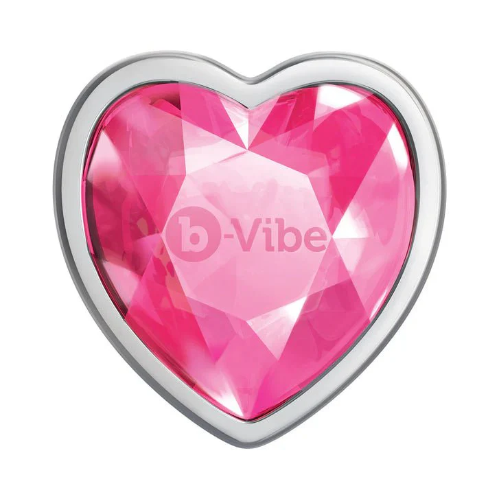 b-Vibe Pink Jewel Metal Training Anal Plug Set - Image 4