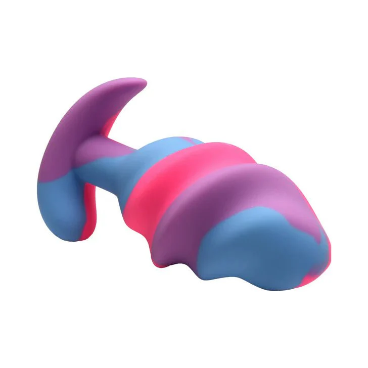 Creature Cocks Unicorn Swirl Silicone Butt Plug - Image 3