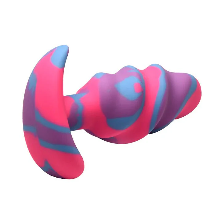 Creature Cocks Unicorn Swirl Silicone Butt Plug - Image 5