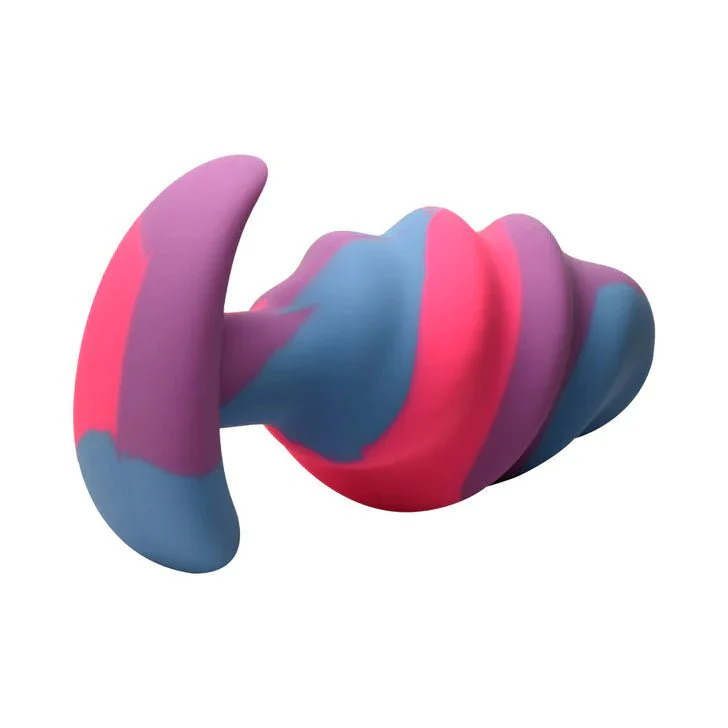 Creature Cocks Unicorn Swirl Silicone Butt Plug - Image 6